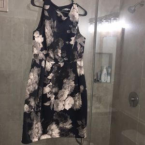 Navy Floral dress